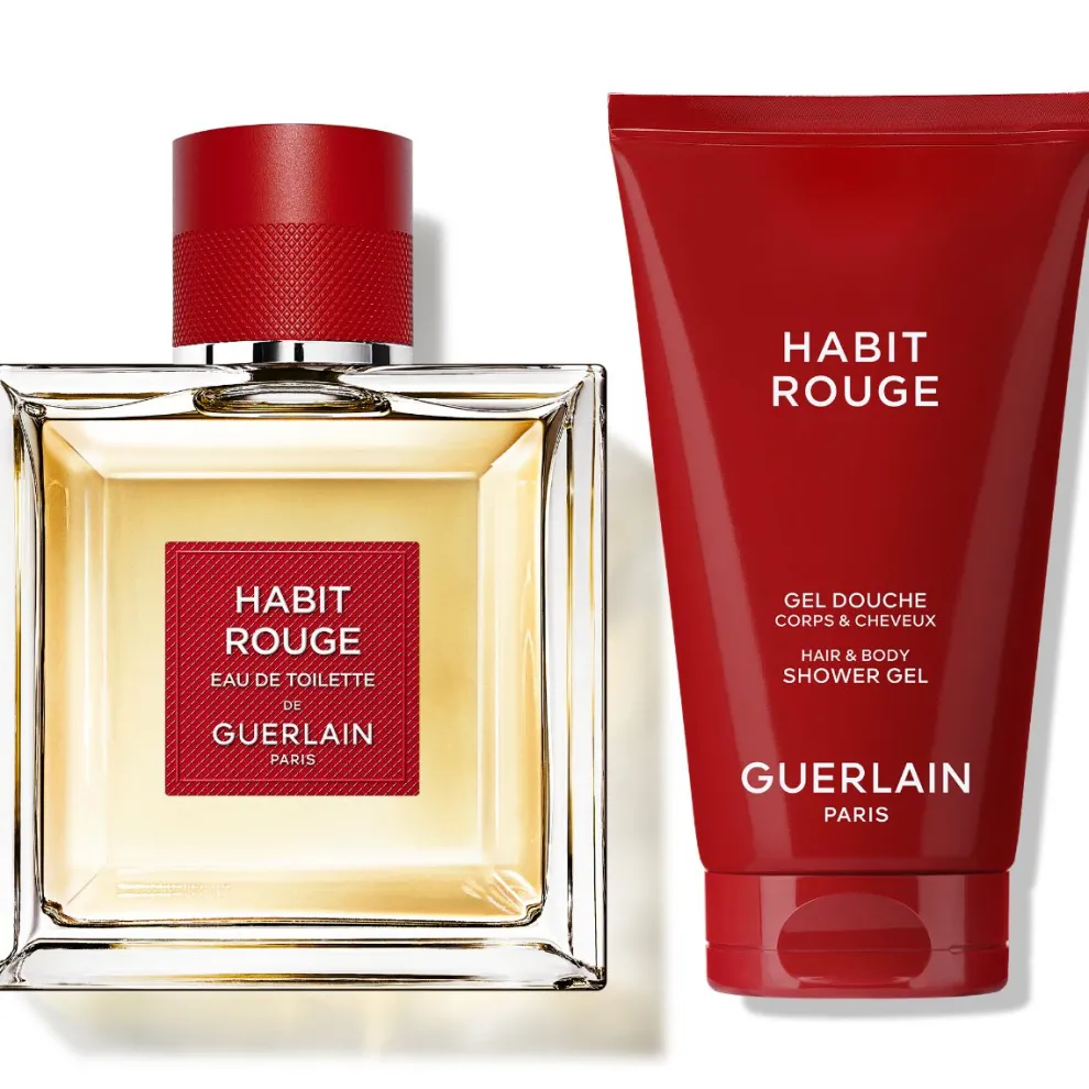 Guerlain - Geurset Habit Rouge - Eau de Toilette 100ml + Shower Gel