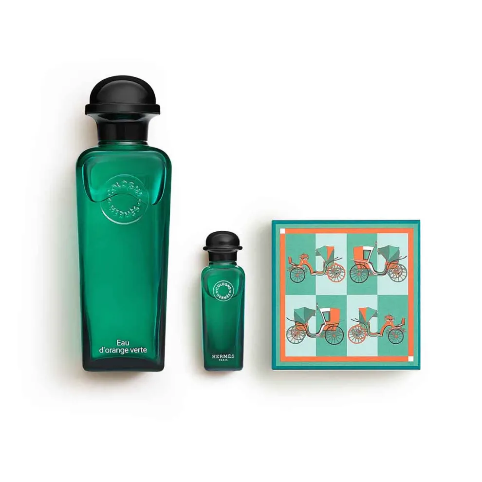 Hermès - Cadeauset Eau d'Orange Verte - Eau de Cologne 100ml + 2 producten
