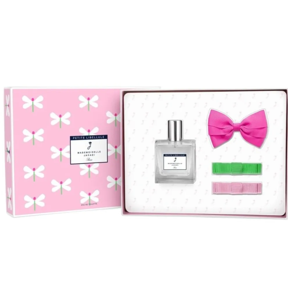 Jacadi - Set Mademoiselle Petite Libellule - Eau de Toilette 100 ml + 3 Haarklemmen