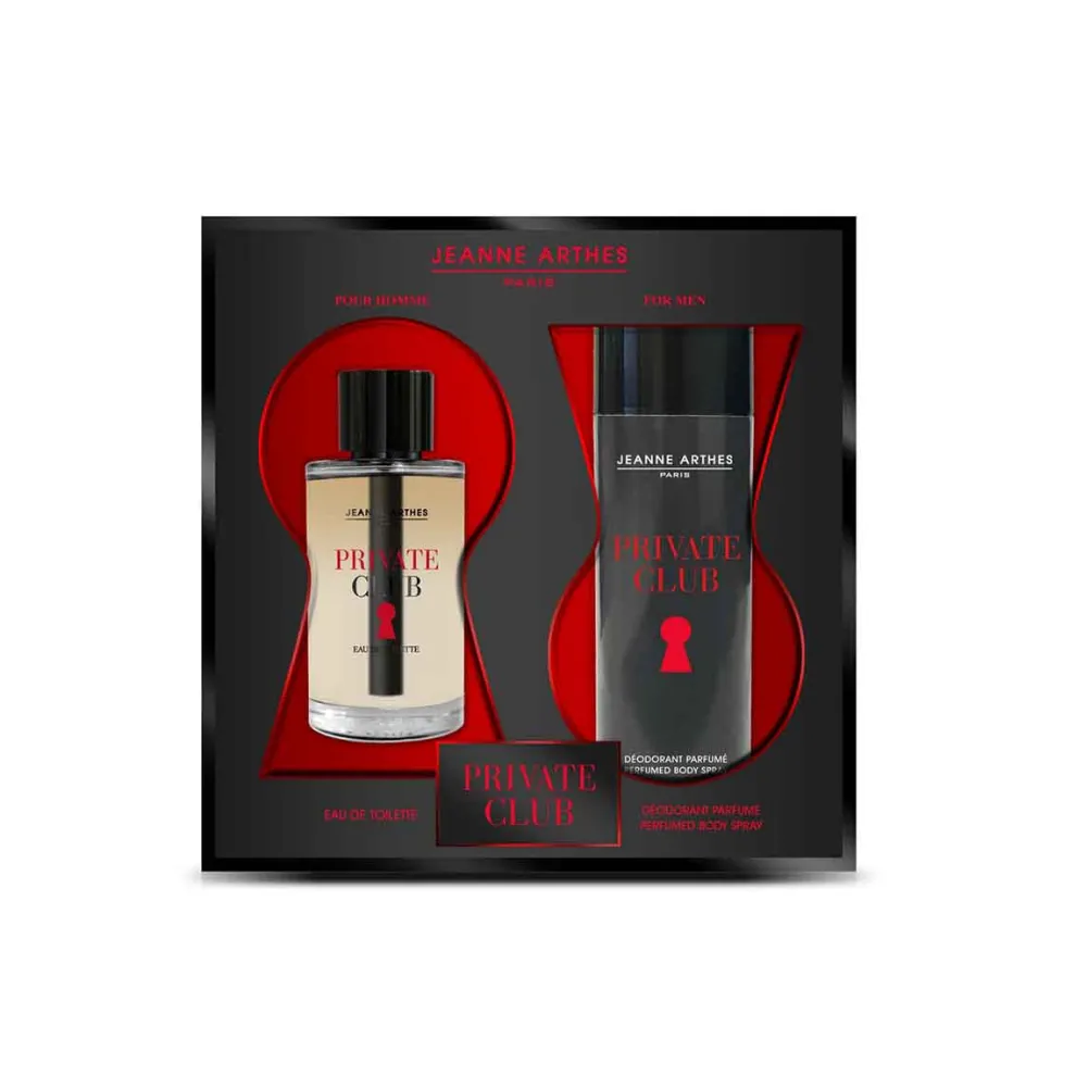 JEANNE ARTHES - Cadeauset Private Club - Eau de Toilette + Deodorant