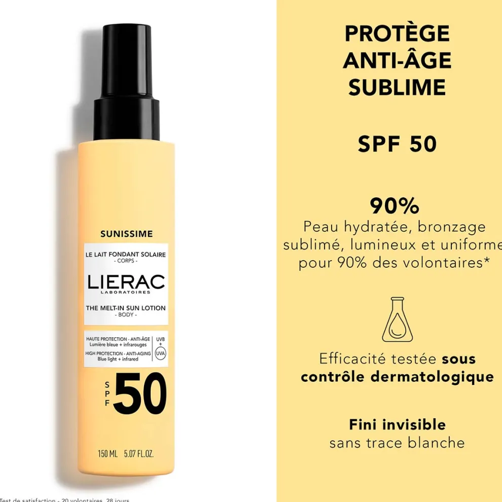 Lierac - Sunissime - The Melt-in-Sun Lotion SPF50 - 150ml