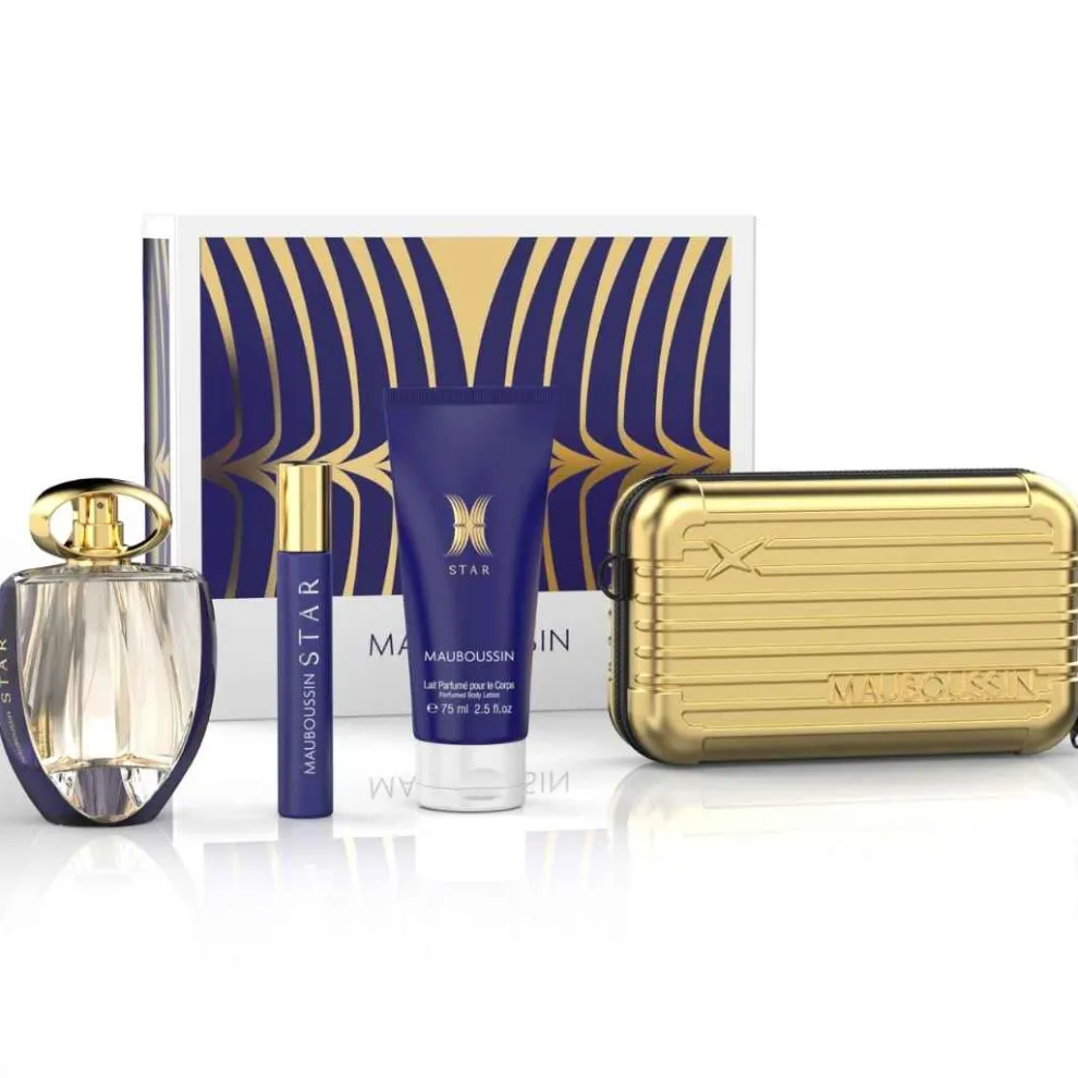 Mauboussin - Cadeauset Star Femme - Eau de Parfum + Mini Spray + Body Lotion + Xmas Pouch 2024