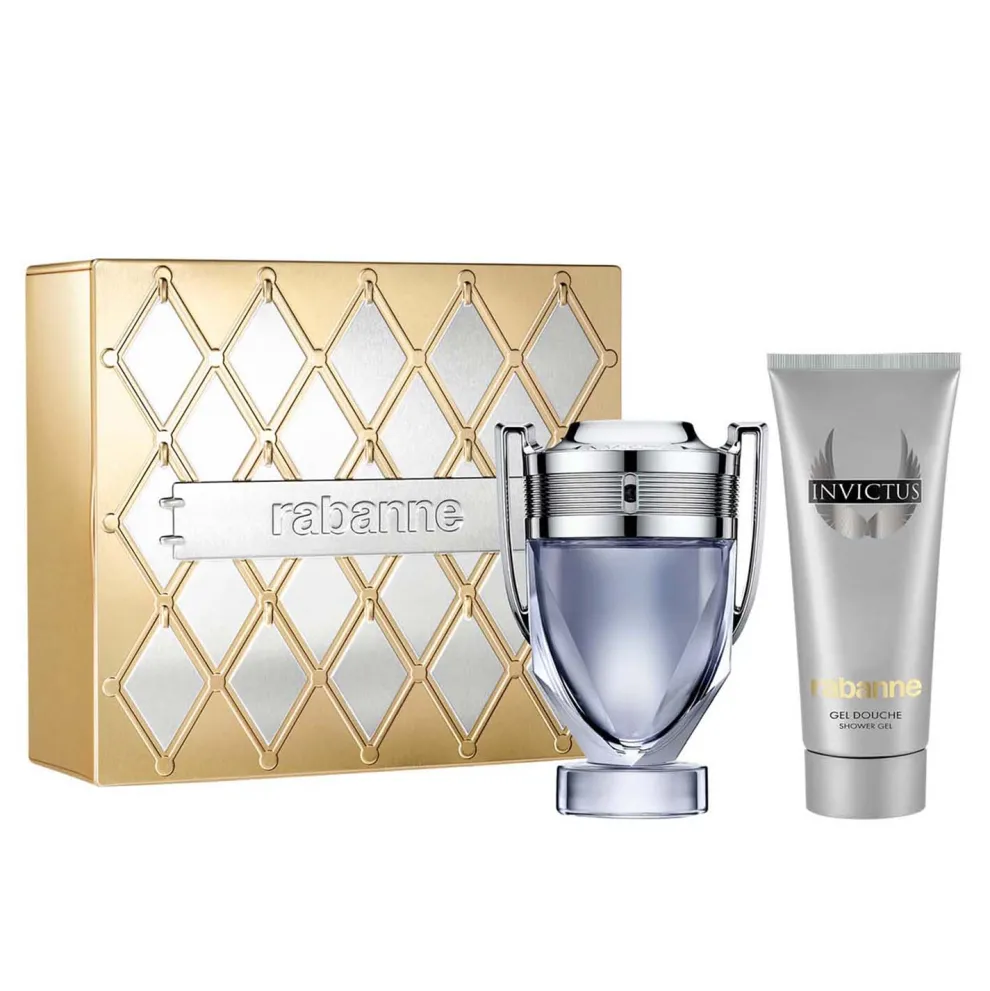 Rabanne - Cadeauset Invictus - Eau de Toilette 100ml + Shower Gel 100ml
