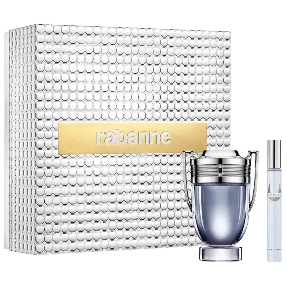Rabanne - Cadeauset Invictus - Eau de Toilette 100 ml + Travel Size spray 10 ml