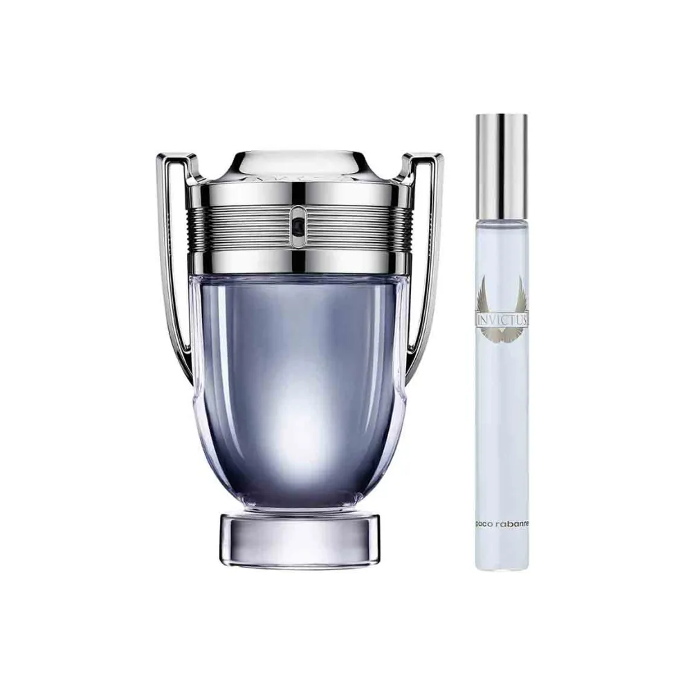 Rabanne - Cadeauset Invictus - Eau de Toilette 100 ml + Travel Size spray 10 ml