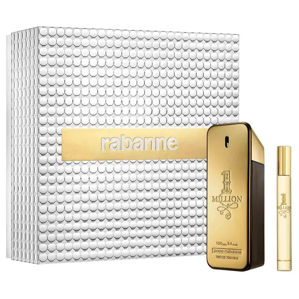 Rabanne - Cadeauset 1 Million - Eau de Toilette 100 ml + Travel Size Spray 10 ml