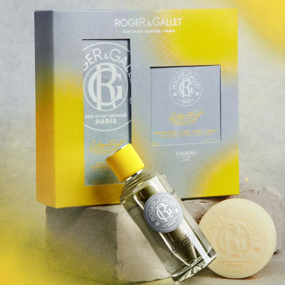 Roger & Gallet - Cadeauset Cologne Twist - Eau de Cologne 100ml + parfumed soap 3in-1 - 100g